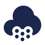 Cloud Snowfall Minimalistic SVG Icon